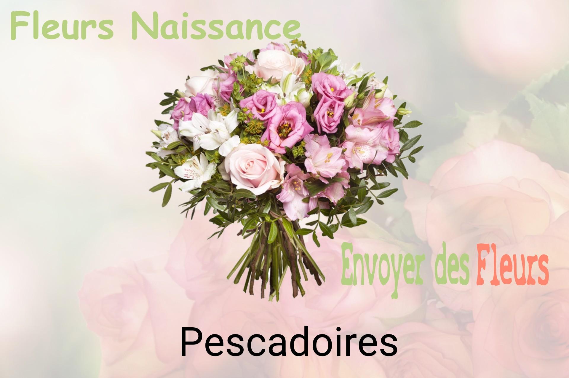 Bouquet de fleurs de naissance livré à Pescadoires